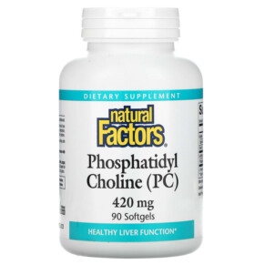Thực phẩm bổ sung Natural Factors Phosphatidyl Choline (PC) 420 mg 90 Softgels 068958026053