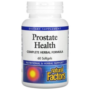 Thực phẩm bổ sung Natural Factors Prostate Health Complete Herbal Formula 60 Softgels 068958035123