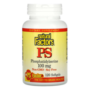 Thực phẩm bổ sung Natural Factors PS Phosphatidylserine 100 mg 120 Softgels 068958026268