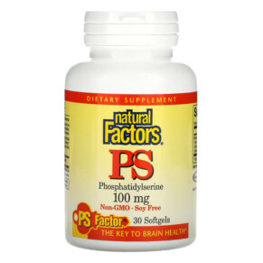 Thực phẩm bổ sung Natural Factors PS Phosphatidylserine 100 mg 30 Softgels 068958026152