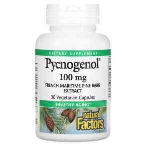 Thực phẩm bổ sung Natural Factors Pycnogenol 100 mg 30 Vegetarian Capsules 068958020914