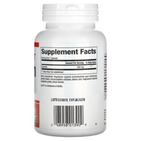 Viên uống thực phẩm chức năng Natural Factors Quercetin 500 mg 60 viên nang chay 3 Thành phần vi chất của Natural Factors Quercetin 500 mg 60 Vegetarian Capsules 068958013909