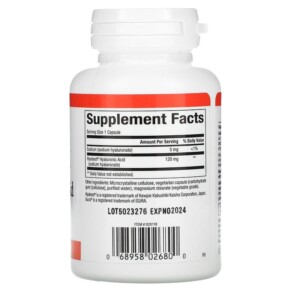 Viên uống Natural Factors Vegan Hyabest Hyaluronic Acid 120 mg 60 viên thực vật 3 Thành phần vi chất của Natural Factors Vegan Hyabest Hyaluronic Acid 120 mg 60 Vegetarian Capsules 068958026800