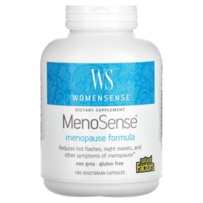 Thực phẩm bổ sung Natural Factors WomenSense MenoSense Menopause Formula 180 Vegetarian Capsules 068958049519