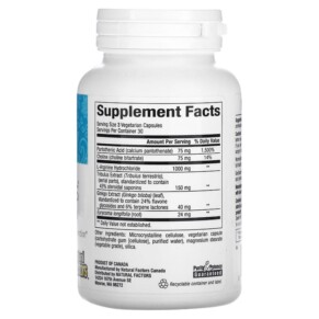 Thành phần vi chất của Natural Factors WomenSense SexEssentials Healthy Libido Formula 90 Vegetarian Capsules 068958049366