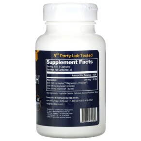 Natural Stacks MagTech Magnesium Complex 90 viên chay 3 Thành phần vi chất của Natural Stacks MagTech Magnesium Complex 90 Vegetarian Capsules 718879621607