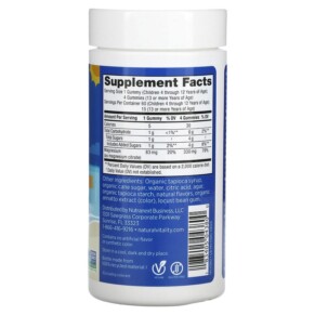 Kẹo dẻo Natural Vitality CALM Kids hương chanh ngọt 60 viên 3 Thành phần vi chất của Natural Vitality CALM Kids Gummies Sweet Citrus 60 Gummies 183405043800