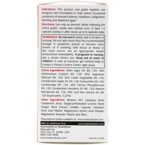 Viên uống giảm trào ngược dạ dày NaturalCare Reflux-Away cho nam & nữ 60 viên 3 Thành phần vi chất của NaturalCare Reflux-Away For Men and Women 60 Capsules 705692417609