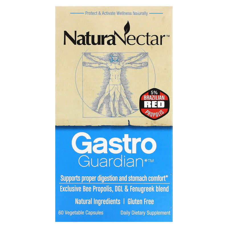 Viên uống bảo vệ dạ dày NaturaNectar Gastro Guardian 60 viên thực vật 10 naturanectar gastro guardian 60 vegetable capsules 63002 837654326572