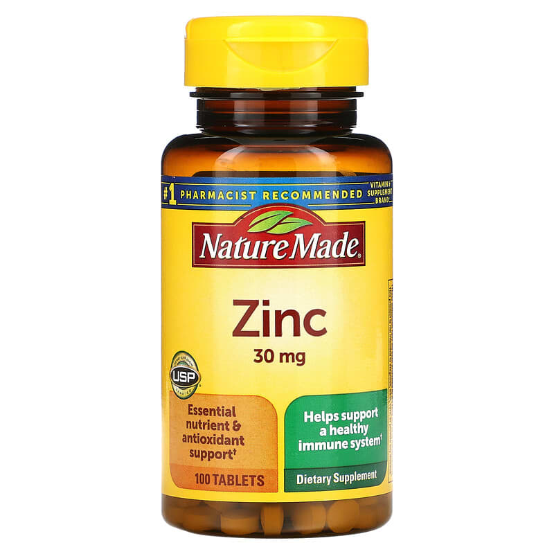 Viên uống kẽm Nature Made 30 mg 100 viên 10 nature made zinc 30 mg 100 tablets 70864 031604012779