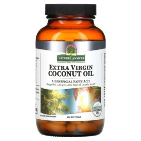 Thực phẩm bổ sung Nature's Answer Extra Virgin Coconut Oil 120 Soft Gels 083000261312