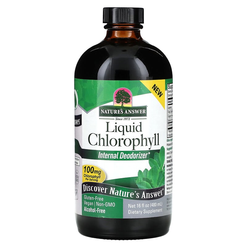 Chlorophyll lỏng Nature's Answer 100 mg 480 ml 10 nature s answer liquid chlorophyll 100 mg 16 fl oz 480 ml 134415 083000261268