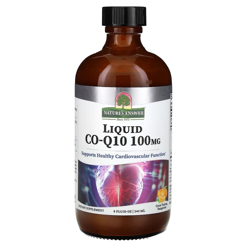 Co-Q10 Lỏng Từ Thiên Nhiên, Hương Cam, 100 mg, 240 ml 10 nature s answer liquid co q10 tangerine 100 mg 8 fl oz 240 ml 137969 083000271489