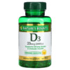 Thực phẩm bổ sung Nature's Bounty D3 25 mcg (1000 IU) 250 Rapid Release Softgels 074312156069