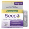 Thực phẩm bổ sung Nature's Bounty Sleep 3 Maximum Strength Drug-Free Sleep Aid 60 Tri-Layered Tablets 074312005268