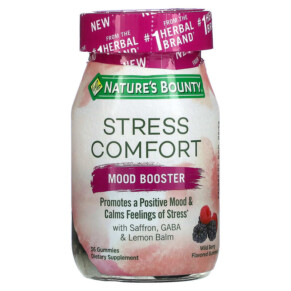 Thực phẩm bổ sung Nature's Bounty Stress Comfort Mood Booster Wild Berry 36 Gummies 074312006845