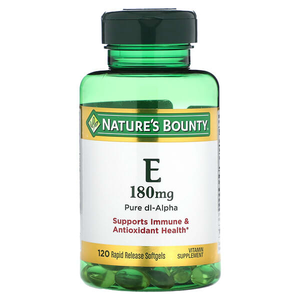 Nature's Bounty Vitamin E 180 mg 120 viên 10 nature s bounty vitamin e 180 mg 120 rapid release softgels 120773 074312017513