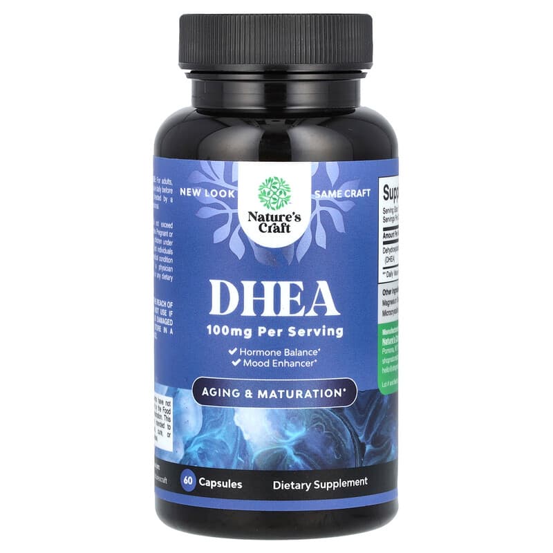 DHEA Nature's Craft 100 mg 60 viên bổ sung sức khỏe 10 nature s craft dhea 100 mg 60 capsules 141014 850019770032
