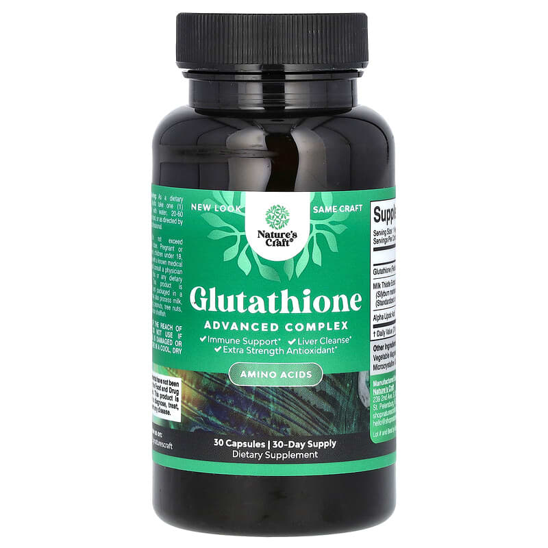Nature's Craft, Glutathione, 30 viên 793574995109