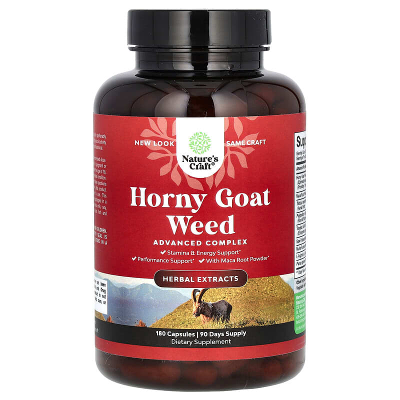 Viên uống Horny Goat Weed 180 viên của Nature's Craft 10 nature s craft horny goat weed 180 capsules 139636 850034386515