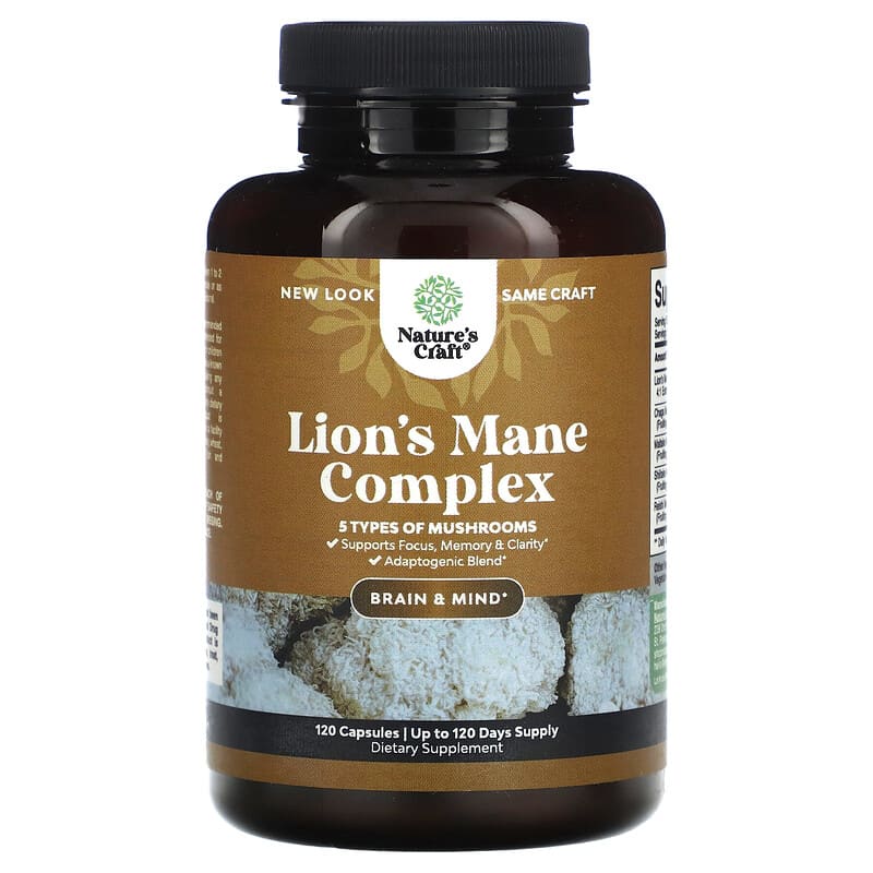 Nature's Craft, Lion's Mane Complex, 120 viên 850047947857