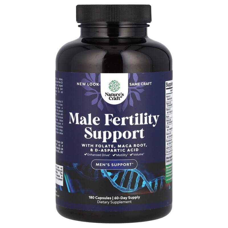 Hỗ Trợ Sinh Lực Nam Nature's Craft 180 viên 10 nature s craft male fertility support 180 capsules 142439 850034386621