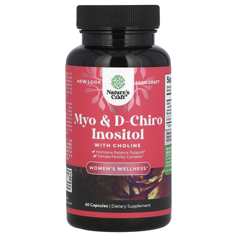 Nature's Craft, Myo & D-Chiro Inositol with Choline, 60 viên 793611599635