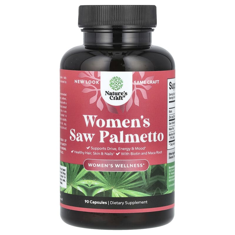 Nature's Craft, Women's Saw Palmetto, 90 viên 793574994614