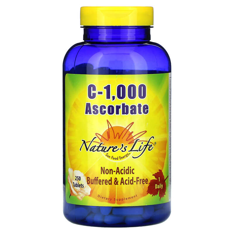 Nature's Life, C-1.000 Ascorbate, 250 viên 040647001862