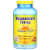 Viên uống Nature's Life Magnesium 500 mg 250 viên thực vật 5 Thực phẩm bổ sung Nature's Life Magnesium 500 mg 250 Vegetarian Capsules 040647004382