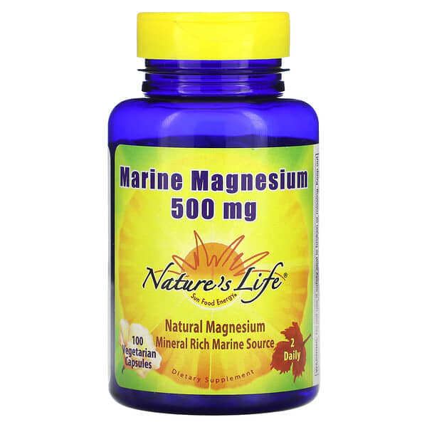 Nature's Life Marine Magnesium 500 mg 100 viên chay 250 mg/viên 040647292376
