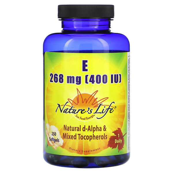 Nature's Life Vitamin E 268 mg 400 IU 250 viên 10 nature s life vitamin e 268 mg 400 iu 250 softgels 130816 040647002043