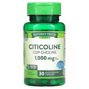 Thực phẩm bổ sung Nature's Truth Citicoline CDP Choline 1.000 mg 30 Quick Release Capsules 840093116673