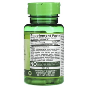 viên nang nhanh chóng Nature's Truth DHEA 50 mg 60 viên 3 Thành phần vi chất của Nature's Truth DHEA 50 mg 60 Quick Release Capsules 840093109088