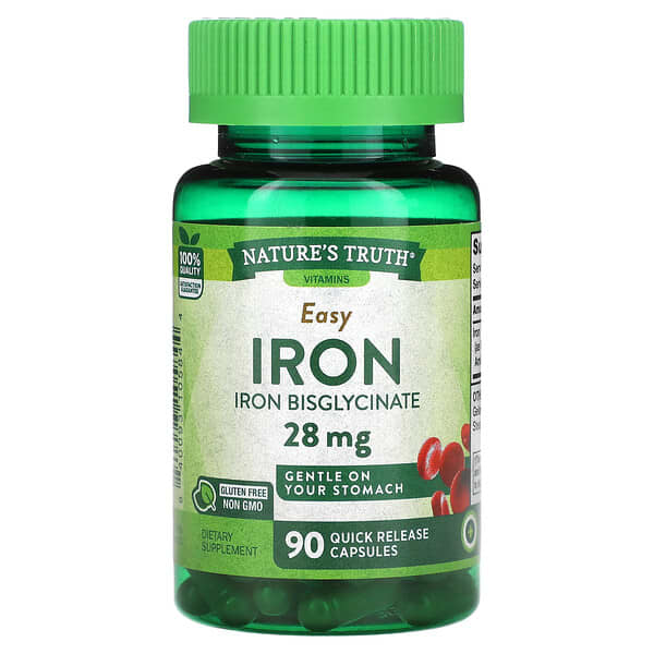 Nature's Truth Easy Iron 28 mg 90 viên 840093105844
