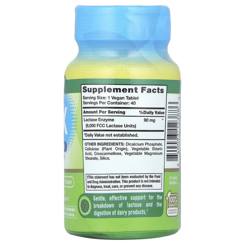 Viên uống tiêu hóa lactose Nature's Truth Fast Acting Lactose Digest X™ 40 viên 9 Viên uống tiêu hóa lactose Nature's Truth Fast Acting Lactose Digest X™ 40 viên 840093123886