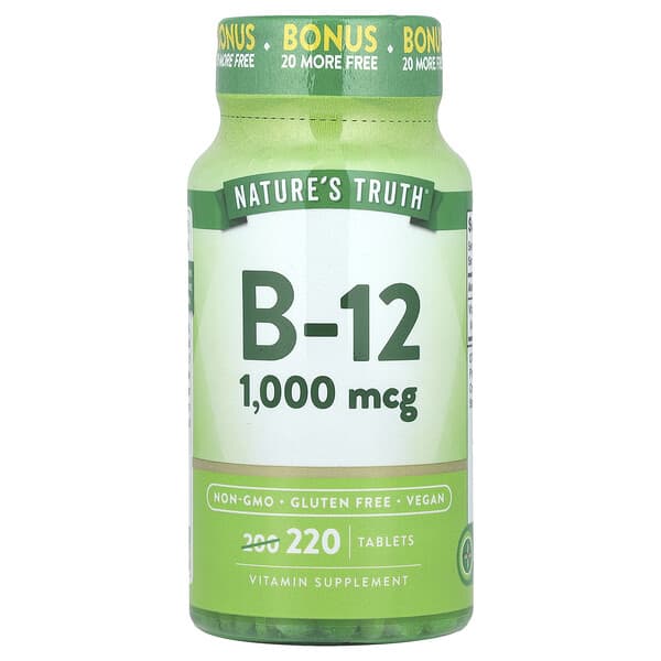 Nature's Truth Vitamin B-12 1.000 mcg 220 viên 10 nature s truth vitamin b 12 1 000 mcg 220 tablets 122763 840093106025