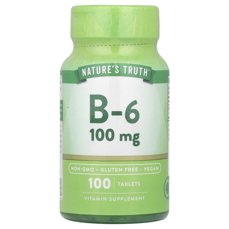 Vitamin B-6 Nature's Truth 100 mg 100 viên 10 nature s truth vitamin b 6 100 mg 100 tablets 141892 840093101280
