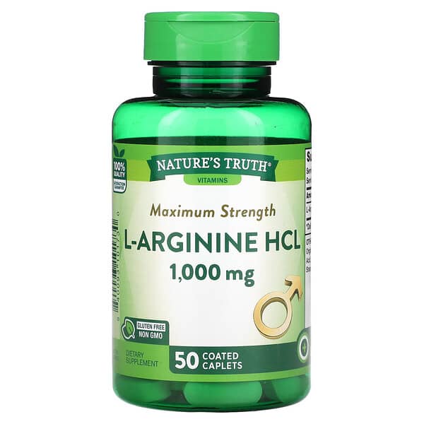Nature's Truth Vitamins Maximum Strength L-Arginine HCL 1.000 mg 50 viên 840093101730