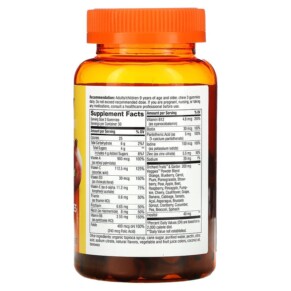 Thành phần vi chất của Nature's Way Alive! Adult Premium Gummies Multivitamin Grape and Cherry 90 Gummies 033674158173