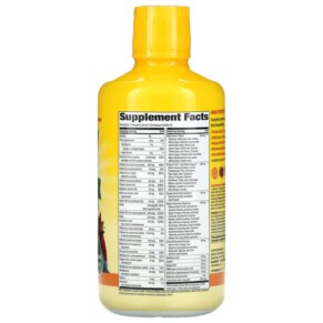 Thành phần vi chất của Nature's Way Alive! Liquid Multi-Vitamin Max Potency Citrus 30.4 fl oz (900 ml) 033674153956