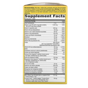 Viên uống đa vitamin Nature's Way Alive! Men 50+ Ultra Potency 60 viên 3 Thành phần vi chất của Nature's Way Alive! Men's 50+ Ultra Potency Complete Multivitamin 60 Tablets 033674156919