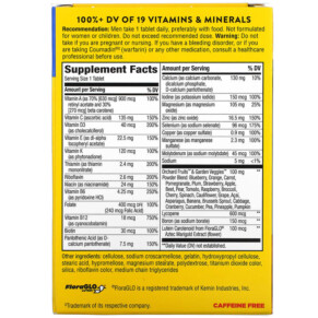 Viên uống đa vitamin Nature's Way Alive! Năng lượng nam giới 50 viên 3 Thành phần vi chất của Nature's Way Alive! Men's Energy Complete Multivitamin 50 Tablets 033674136607