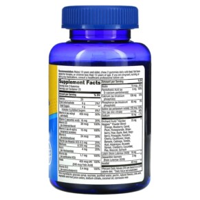 Viên uống bổ sung đa vitamin Nature's Way Alive! Teen Complete Multi cho nam vị trái cây punch 50 viên gummies 3 Thành phần vi chất của Nature's Way Alive! Teen Complete Multi for Him Fruit Punch 50 Gummies 033674133101