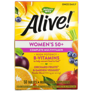 Thực phẩm bổ sung Nature's Way Alive! Women's 50+ Complete Multivitamin 50 Tablets 033674136621
