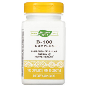 Thực phẩm bổ sung Nature's Way B-100 Complex 100 Capsules 033674405215