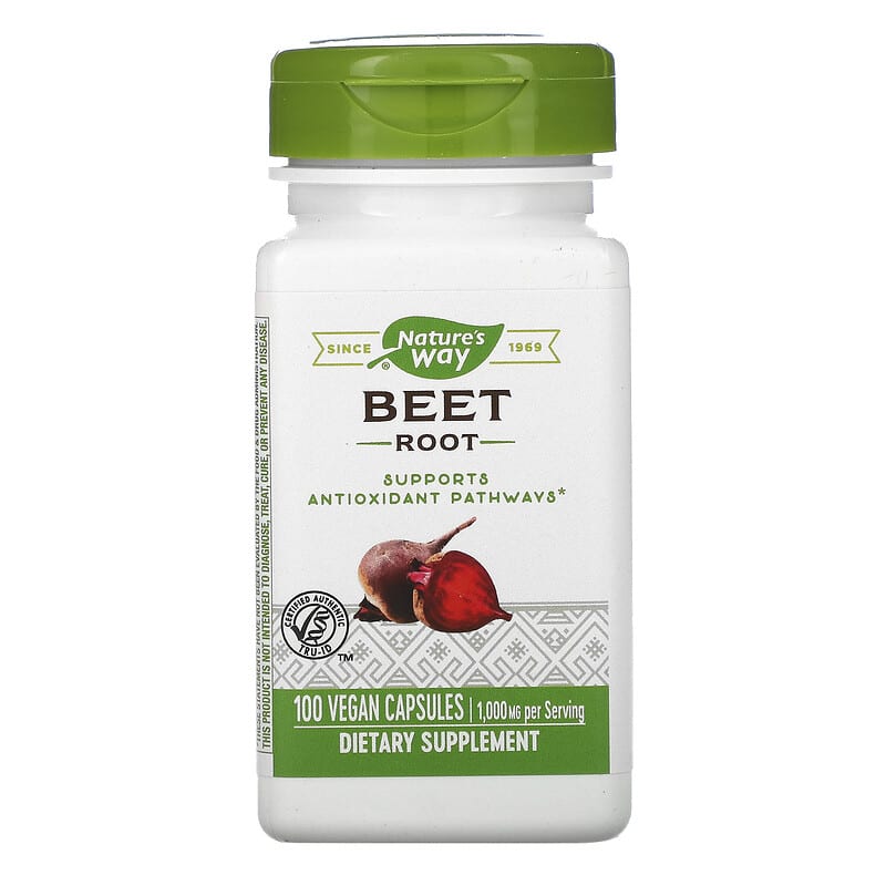 Viên uống củ dền Nature's Way Beet Root 500 mg 100 viên chay 10 nature s way beet root 500 mg 100 vegan capsules 1842 033674104002
