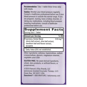 Viên uống quản lý huyết áp Nature's Way BP Manager 90 viên 3 Thành phần vi chất của Nature's Way BP Manager 90 Tablets 763948028696