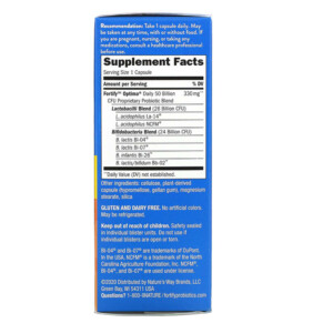 Viên uống lợi khuẩn Nature's Way Fortify Optima Daily Probiotic 50 tỷ 30 viên nang thực vật giải phóng chậm 3 Thành phần vi chất của Nature's Way Fortify Optima Daily Probiotic 50 Billion 30 Delayed-Release Vegetarian Capsules 033674103371