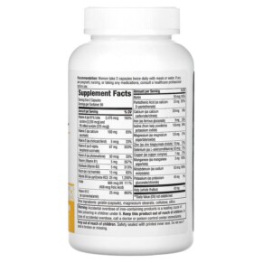 Thành phần vi chất của Nature's Way Prenatal Multivitamin with Buffered Vitamin C 180 Capsules 033674451304